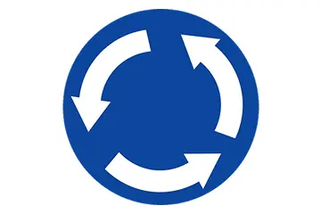 Kreisverkehr mit Autos – Prüfungsvideo Basel / Reinach